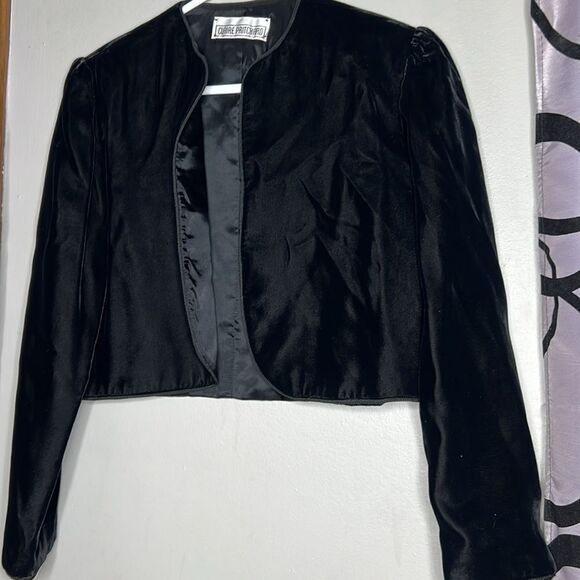 Claire Pritchard vintage velvet bolero jacket size small - Picture 2 of 6